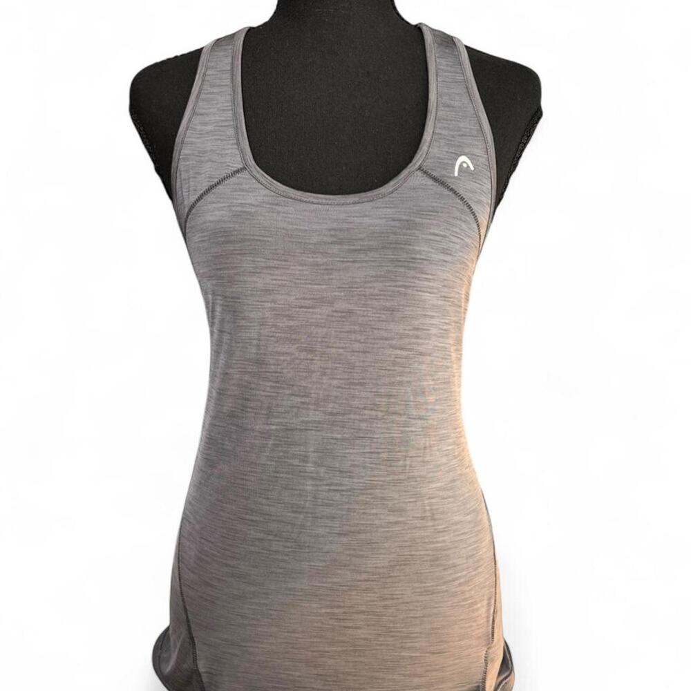 Grey Racerback Performance Tank Lightweight Moisture Wicking Active Women’s S
